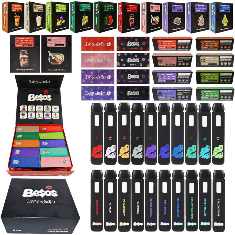 Besos 2ml Empty Disposable Vape Pen - Sleek Black Edition